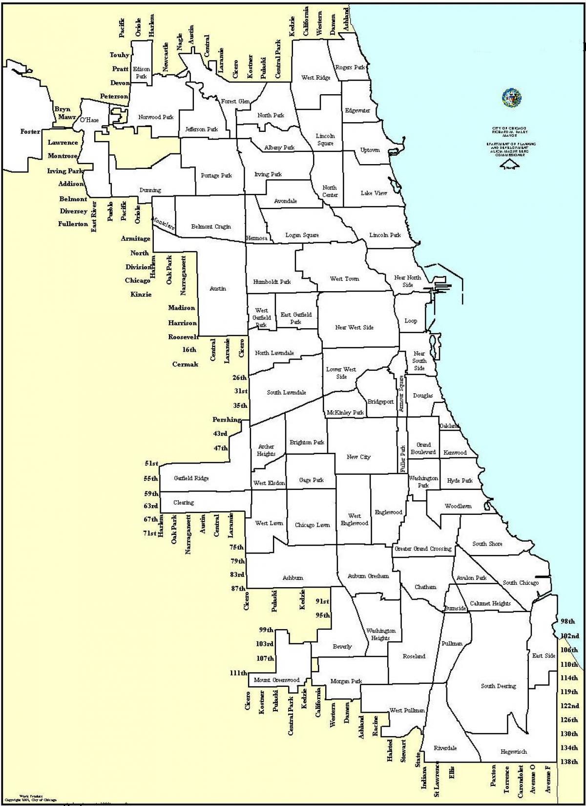 plankaart Chicago