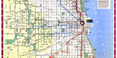 Kaart van Chicago city limits