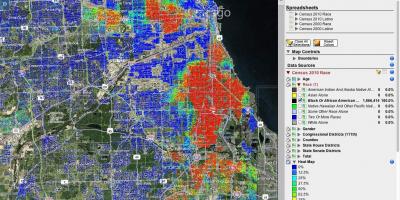 Chicago schieten hotspots kaart