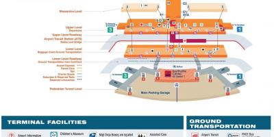 Kaart van O Hare terminal 2